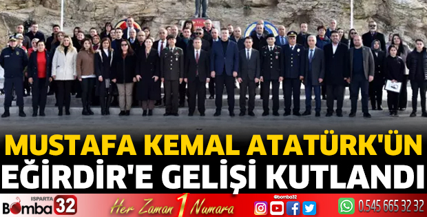 Atatürk'ün Eğirdir'e gelişi kutlandı