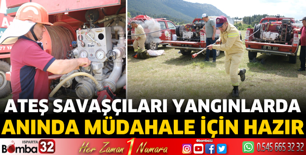 Ateş Savaşçıları anında müdahale için hazır 