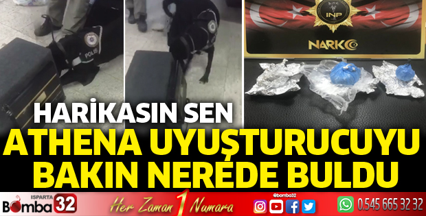 Athena'dan uyuşturucu kaçmaz