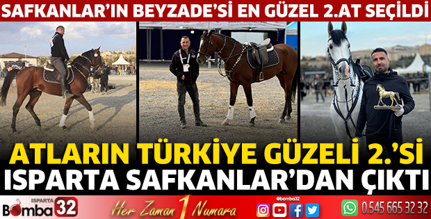 Atların Türkiye güzeli 2.’si Isparta Safkanlar’dan çıktı