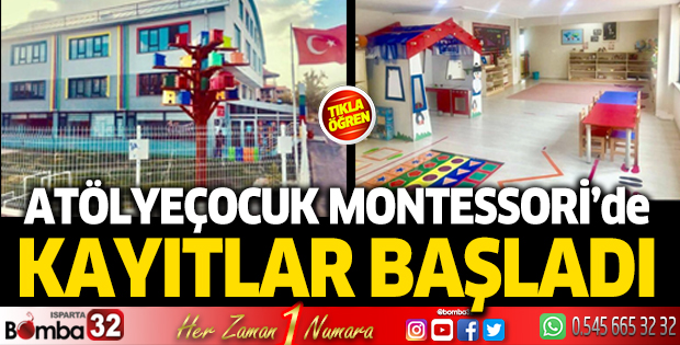 AtölyeÇocuk Montessori Kreş ve Anaokulu’nda kayıtlar başladı