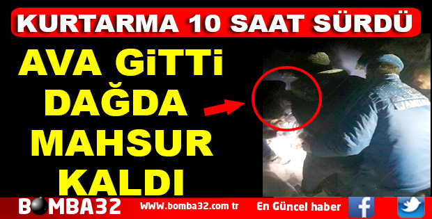 AVA GİTTİ DAĞDA MAHSUR KALDI