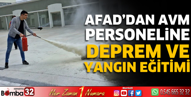 AVM personeline deprem ve yangın eğitimi