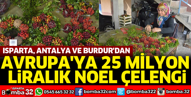 AVRUPA'YA 25 MİLYON LİRALIK NOEL ÇELENGİ