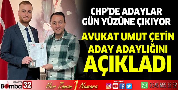 Avukat Umut Çetin aday adaylığını açıkladı