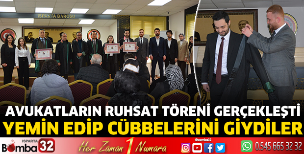 Avukatların ruhsat töreni gerçekleşti 