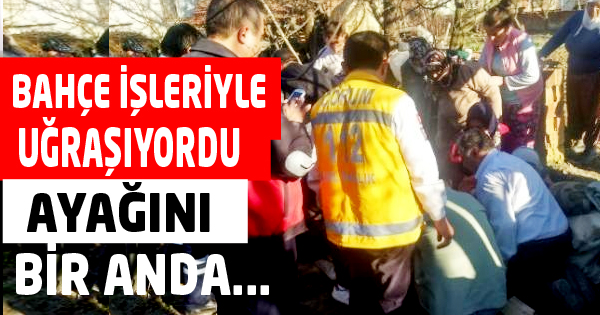 Ayağını Çapa Makinesine Kaptırdı