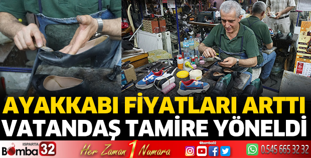 Ayakkabı fiyatları artınca vatandaş tamire yöneldi