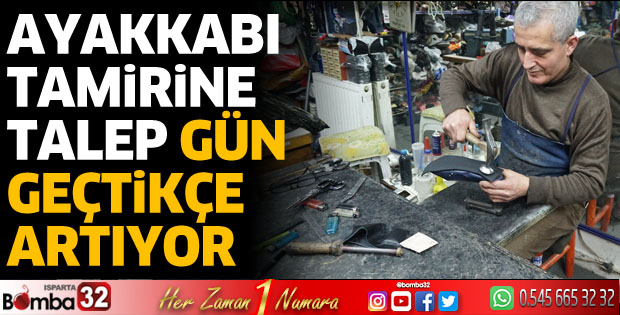 Ayakkabı tamirinde artış var