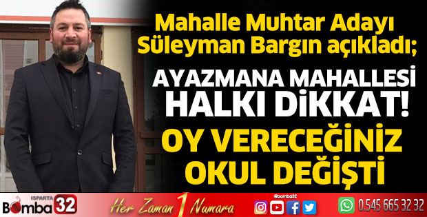 Ayazmana mahallesi halkı dikkat!