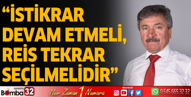 Aydemir: İstikrar devam etmeli, Reis tekrar seçilmelidir