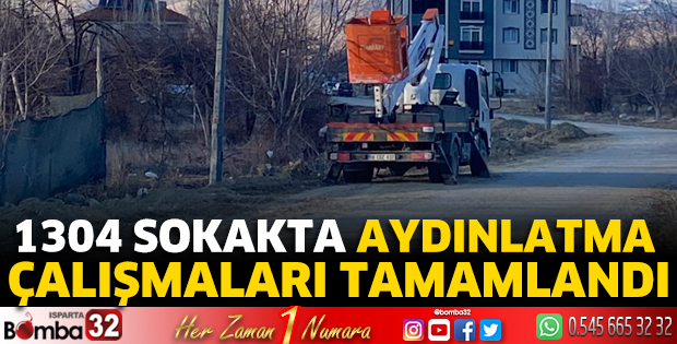 Aydınlatma çalışmaları tamamlandı