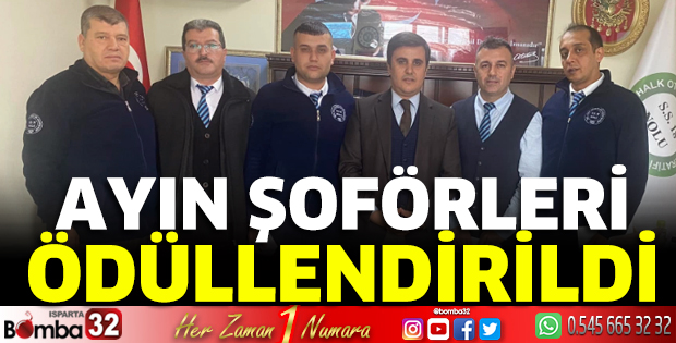 Ayın şoförleri ödüllendirildi