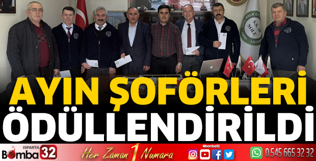 Ayın şoförleri ödüllendirildi