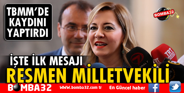 AYLİN CESUR TBMM'YE KAYDINI YAPTIRDI