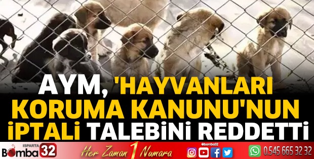 AYM, Hayvanları Koruma Kanunu’nun İptali Talebini Reddetti