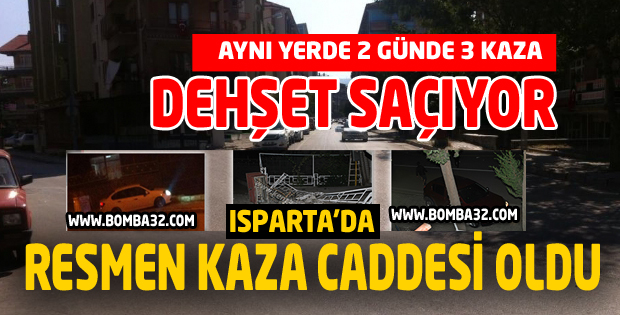 AYNI YERDE 2 GÜNDE 3 KAZA MEYDANA GELDİ