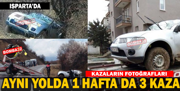 AYNI YOLDA 1 HAFTADA ÜÇÜNCÜ KAZA