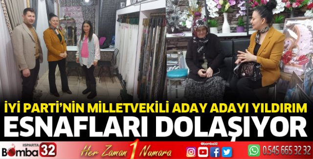 Ayşe Yıldırım esnafları geziyor