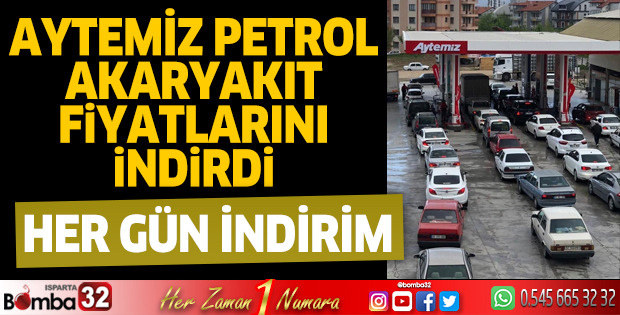 Aytemiz Petrol akaryakıt fiyatlarını indirdi