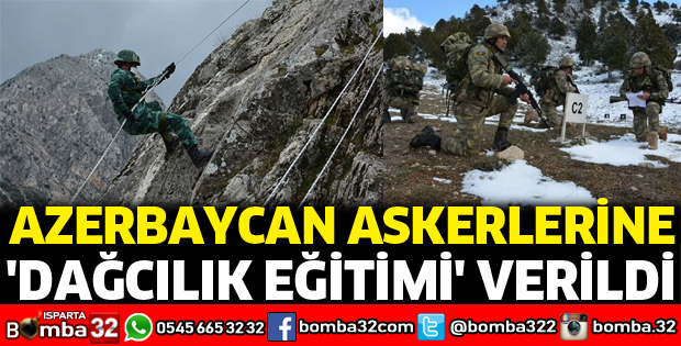 Azerbaycan askerlerine Dağcılık Eğitimi verildi