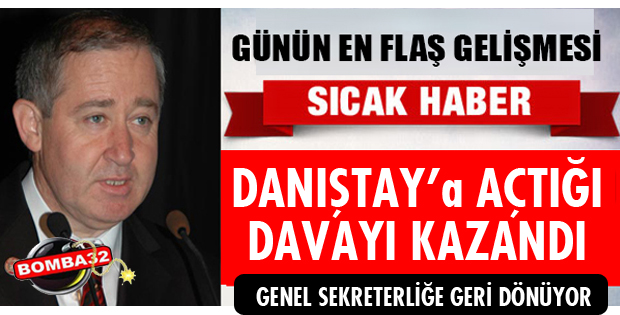 AZİZ BAYRAK GENEL SEKRETERLİĞE GERİ DÖNÜYOR