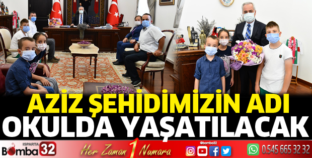 Aziz şehidimizin adı okulda yaşatılacak