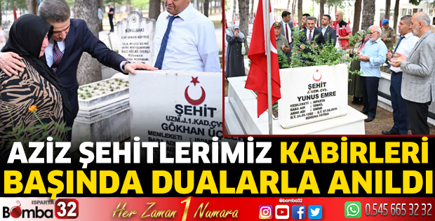 Aziz şehitlerimiz dualarla anıldı