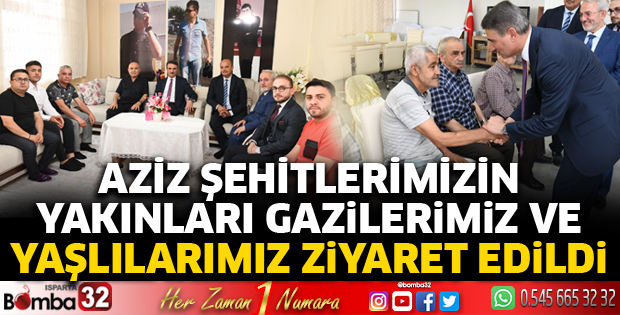 Aziz Şehitlerimizin Yakınları, Gazilerimiz ve Yaşlılarımız Ziyaret Edildi