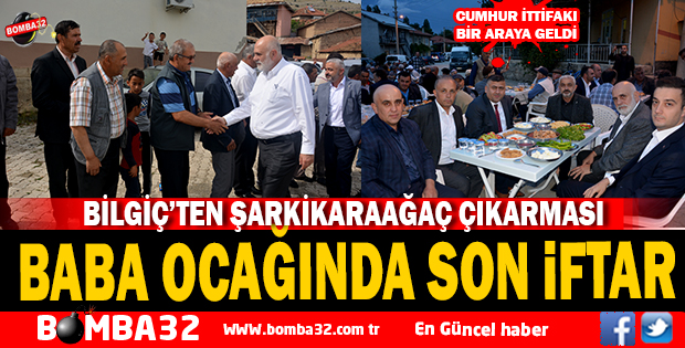 BABA OCAĞINDA İFTAR  AÇTI 
