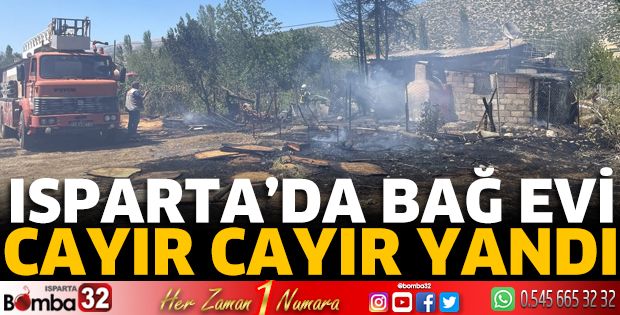 Bağ evi alev aldı