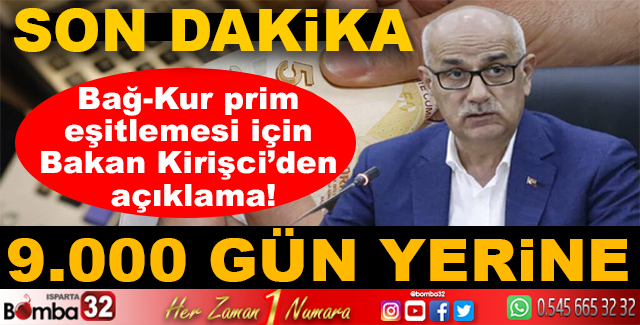 Bağ-Kur prim eşitlemesi için son dakika açıklaması