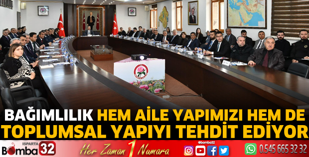 Bağımlılıkla Mücadele İl Koordinasyon Kurulu toplantısı yapıldı 