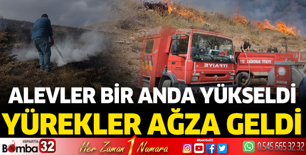 Bağkonak'ta yangın