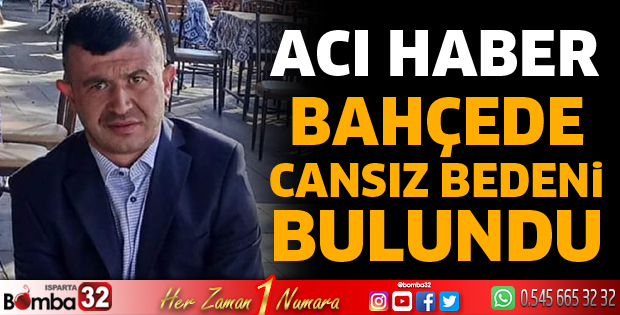 Bahçede cansız bedeni bulundu