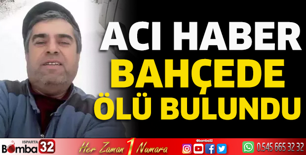 Bahçede ölü bulundu