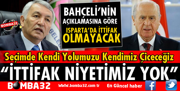 BAHÇELİ'DEN FLAŞ AÇIKLAMA: İTTİFAK NİYETİMİZ YOK