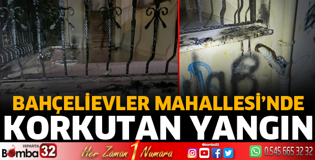 Bahçelievler Mahallesi’nde korkutan yangın