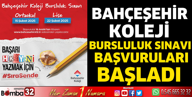 Bahçeşehir koleji Bursluluk sınavı başvuruları başladı 
