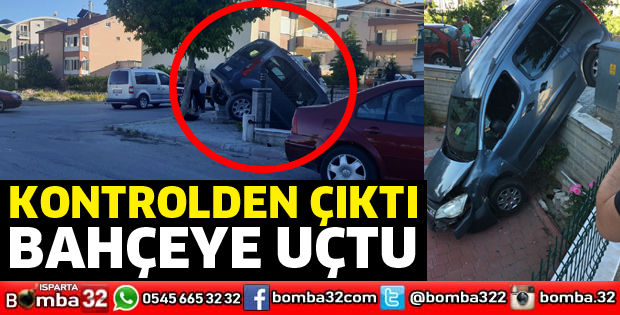 Bahçeye uçtu