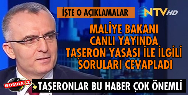 TAŞERON YASASINI BAKAN AĞBAL AÇIKLADI
