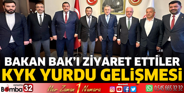Bakan Bak’ı ziyaret ettiler