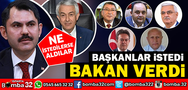 BAKAN BELEDİYELERE İYİ GELDİ