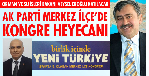 BAKAN EROĞLU KONGREYE KATILIYOR