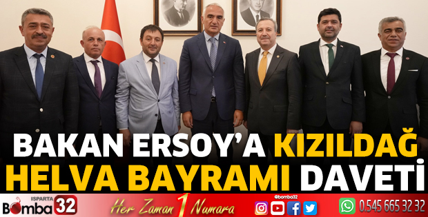 Bakan Ersoy’a Kızıldağ Helva Bayramı Daveti