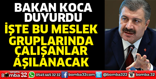 Bakan Koca duyurdu