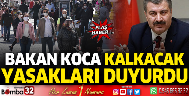 Bakan Koca kalkacak yasakları duyurdu