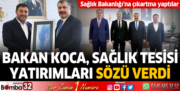Bakan Koca, sağlık tesisi yatırımları sözü verdi