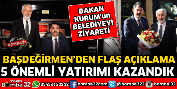 BAKAN KURUM BAŞKAN BAŞDEĞİRMEN’İ ZİYARET ETTİ