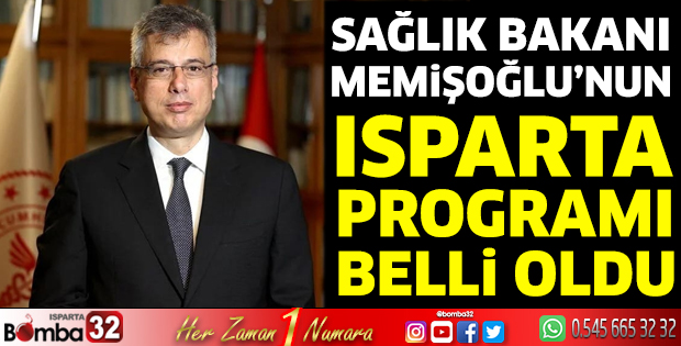 Bakan Memişoğlu’nun programı belli oldu